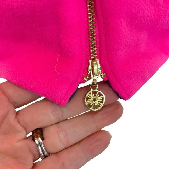 NWT Lilly Pulitzer Brooklee Reversible Vest Small Pink/Navy - Picture 11 of 16